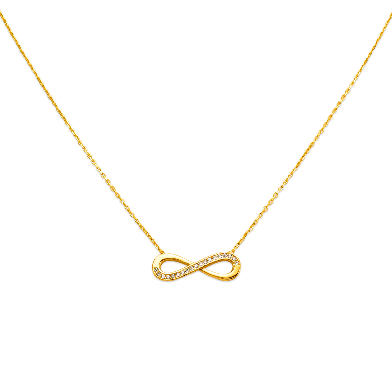 Fancy Infinity CZ Necklace