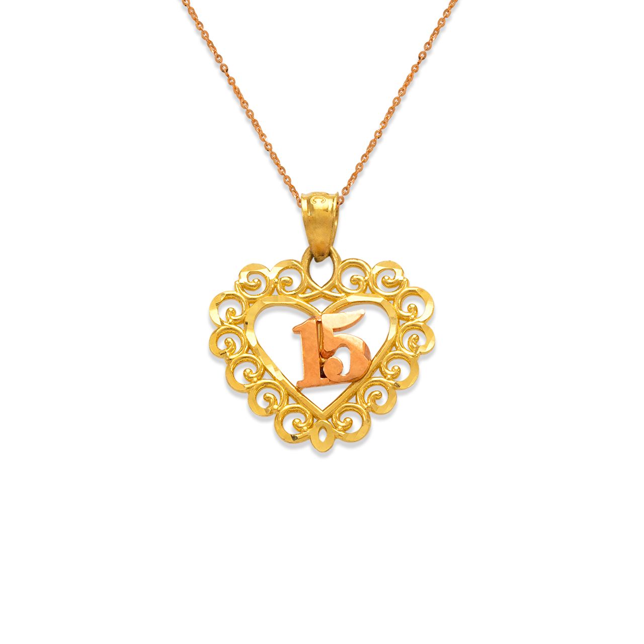 15 Anos Heart Pendant