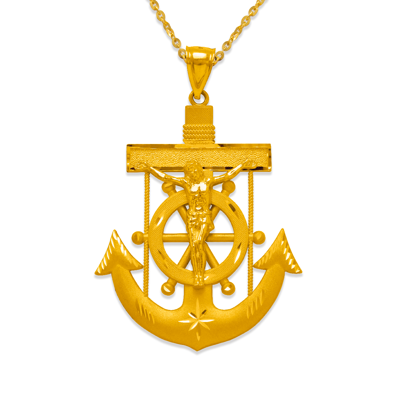 Jesus Anchor Pendant