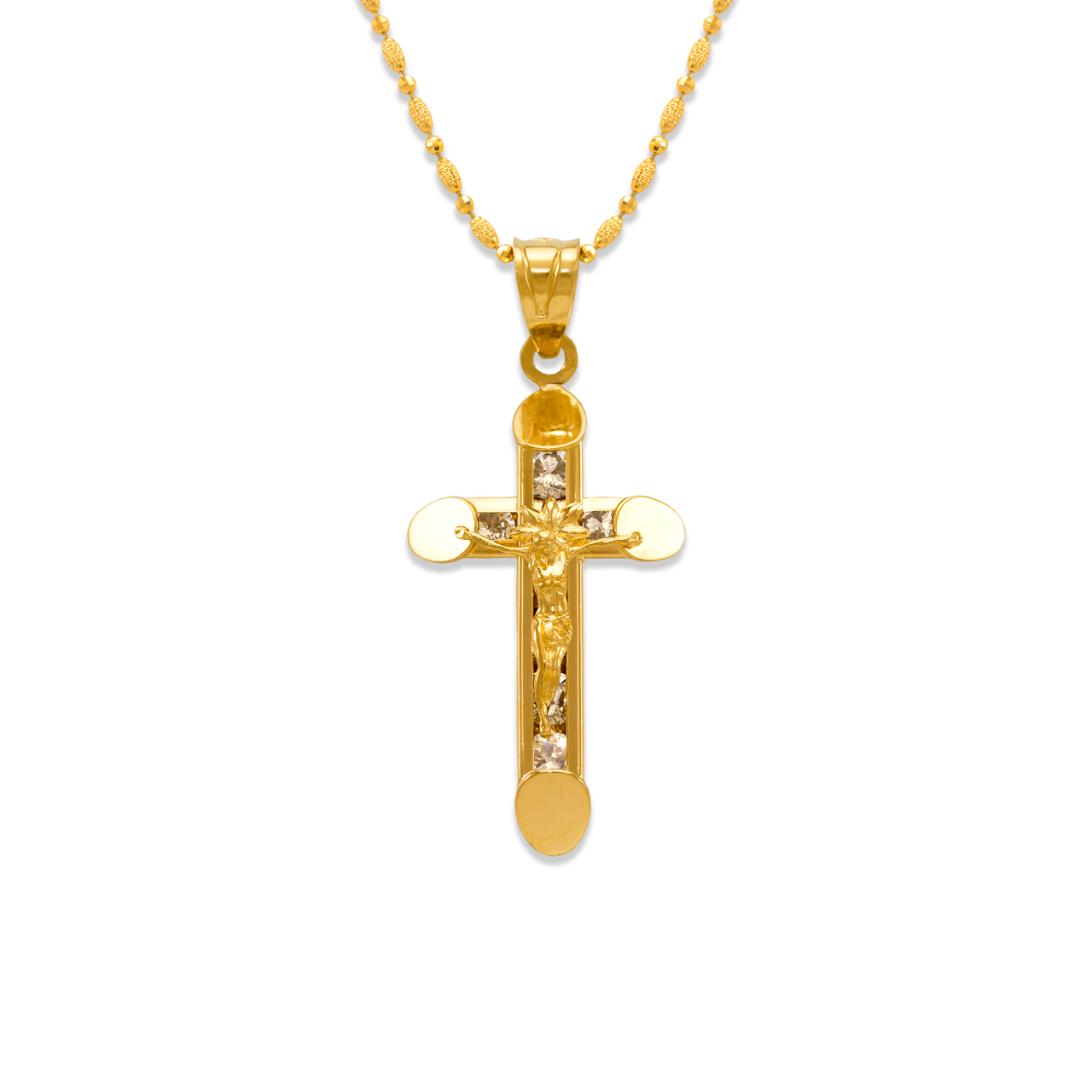 Eternity Jesus Cross CZ Pendant