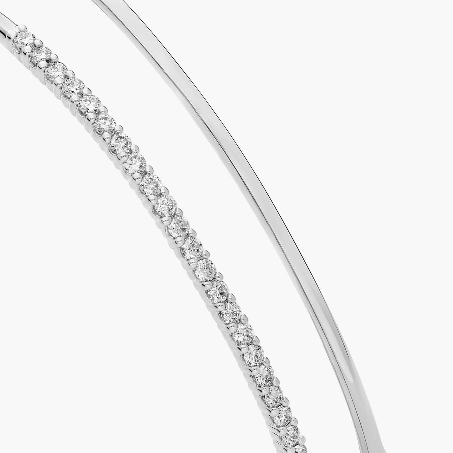 Duo Diamond Bangle Bracelet