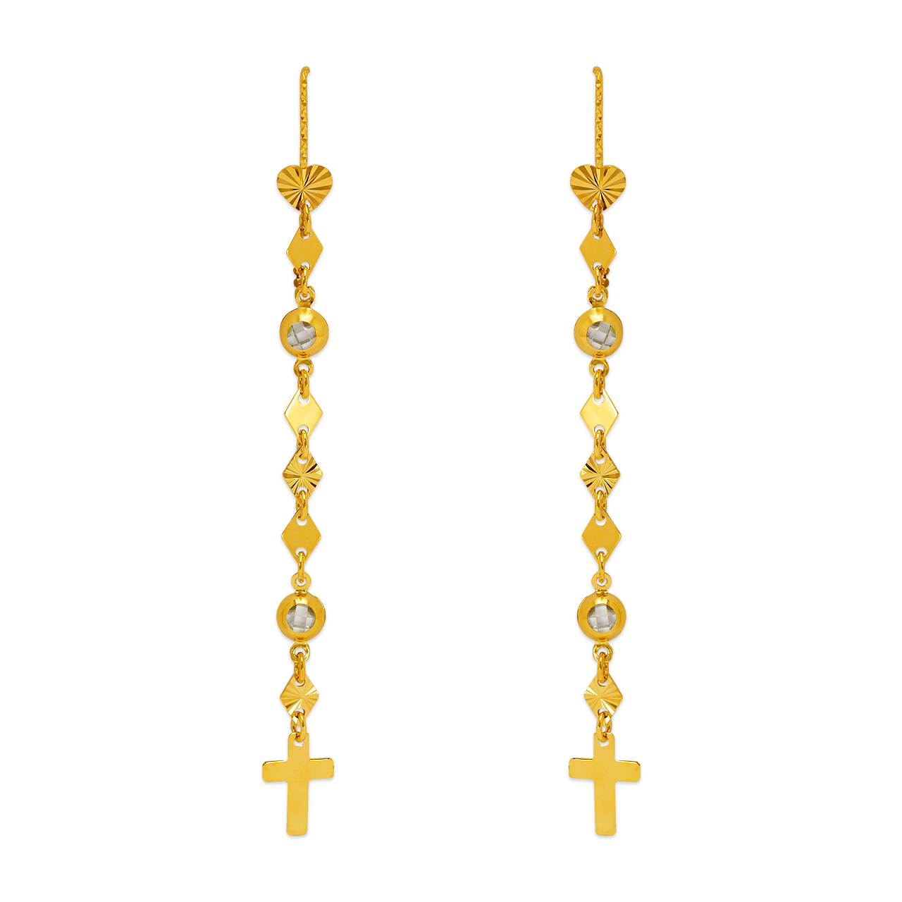 Dangling Threader CZ Earrings