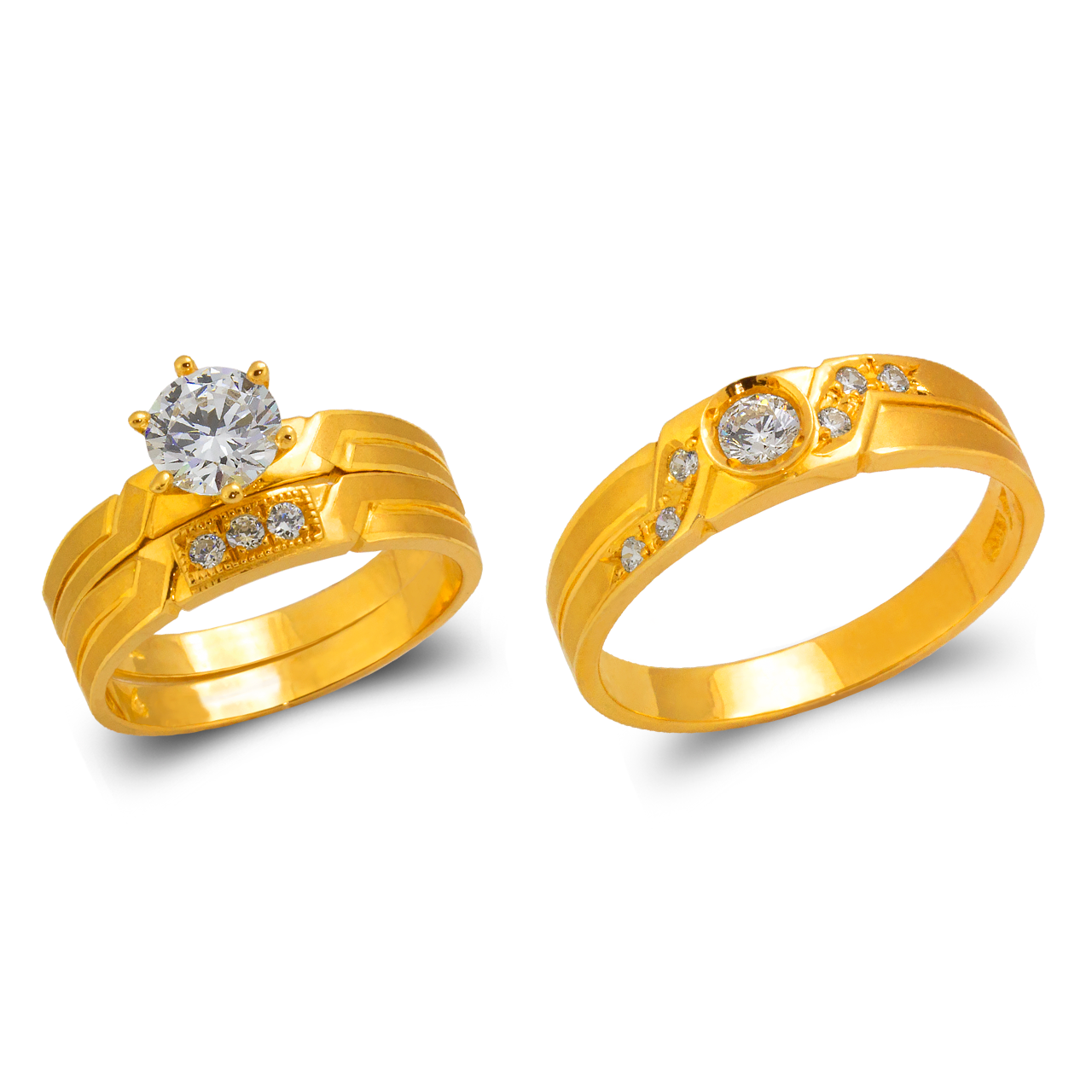 Wedding Trio Ring Set