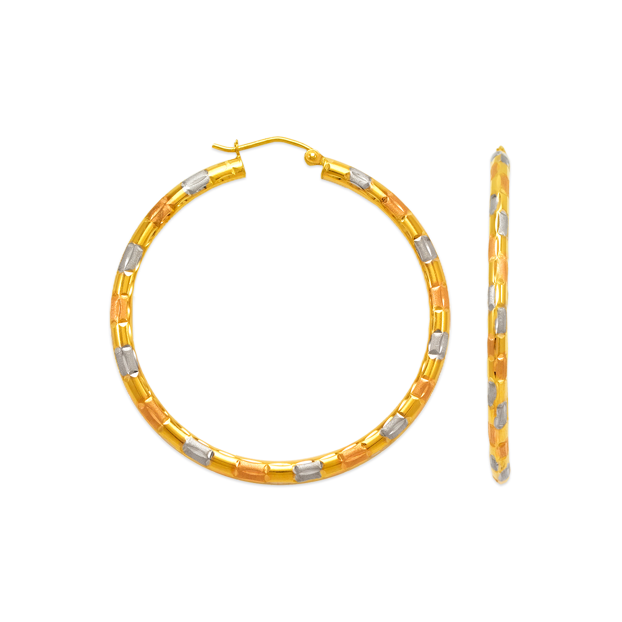 Round Tube Hoop Earrings