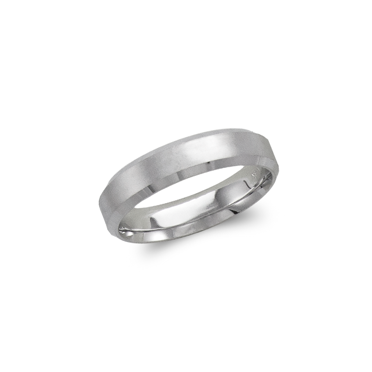 Beveled Wedding Band