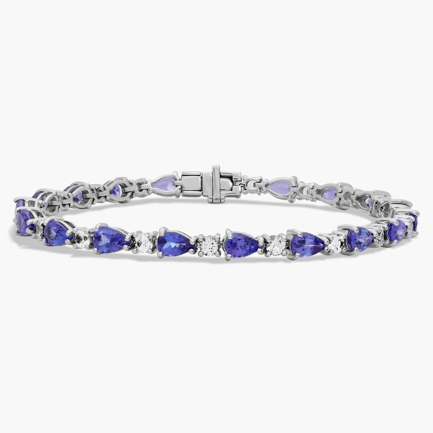 Mixed White Sapphire Bracelet