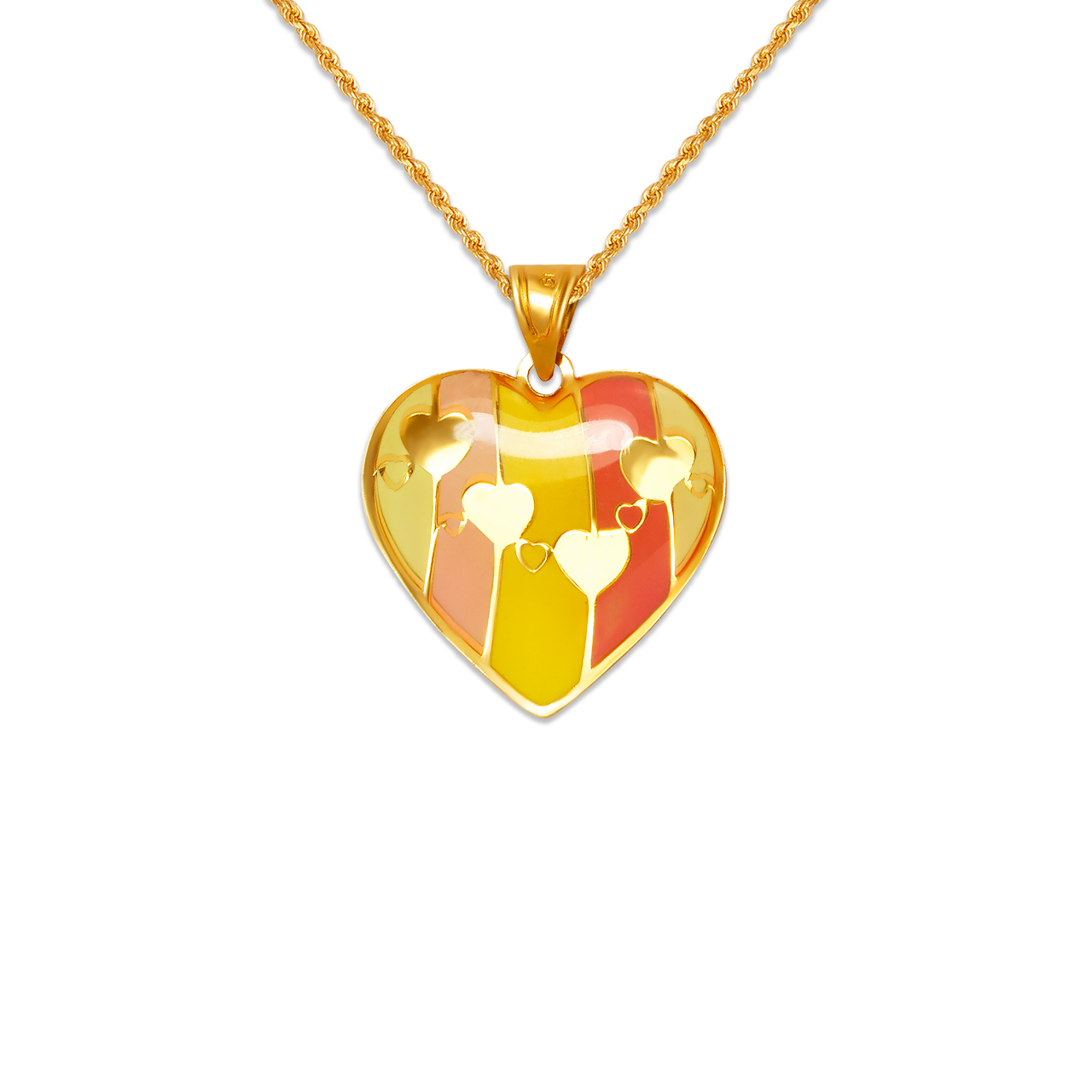 Heart Enamel Pendant