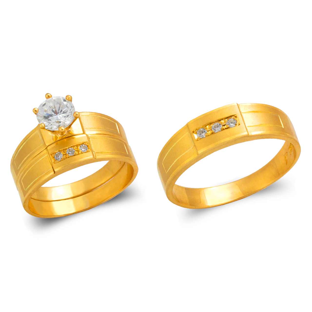 Wedding Trio Ring Set