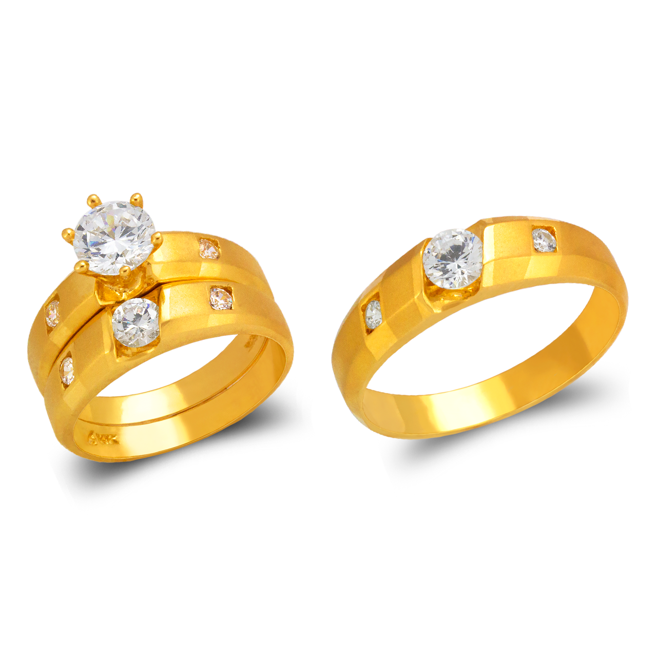 Wedding Trio Ring Set