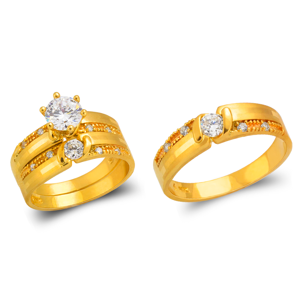 Wedding Trio Ring Set