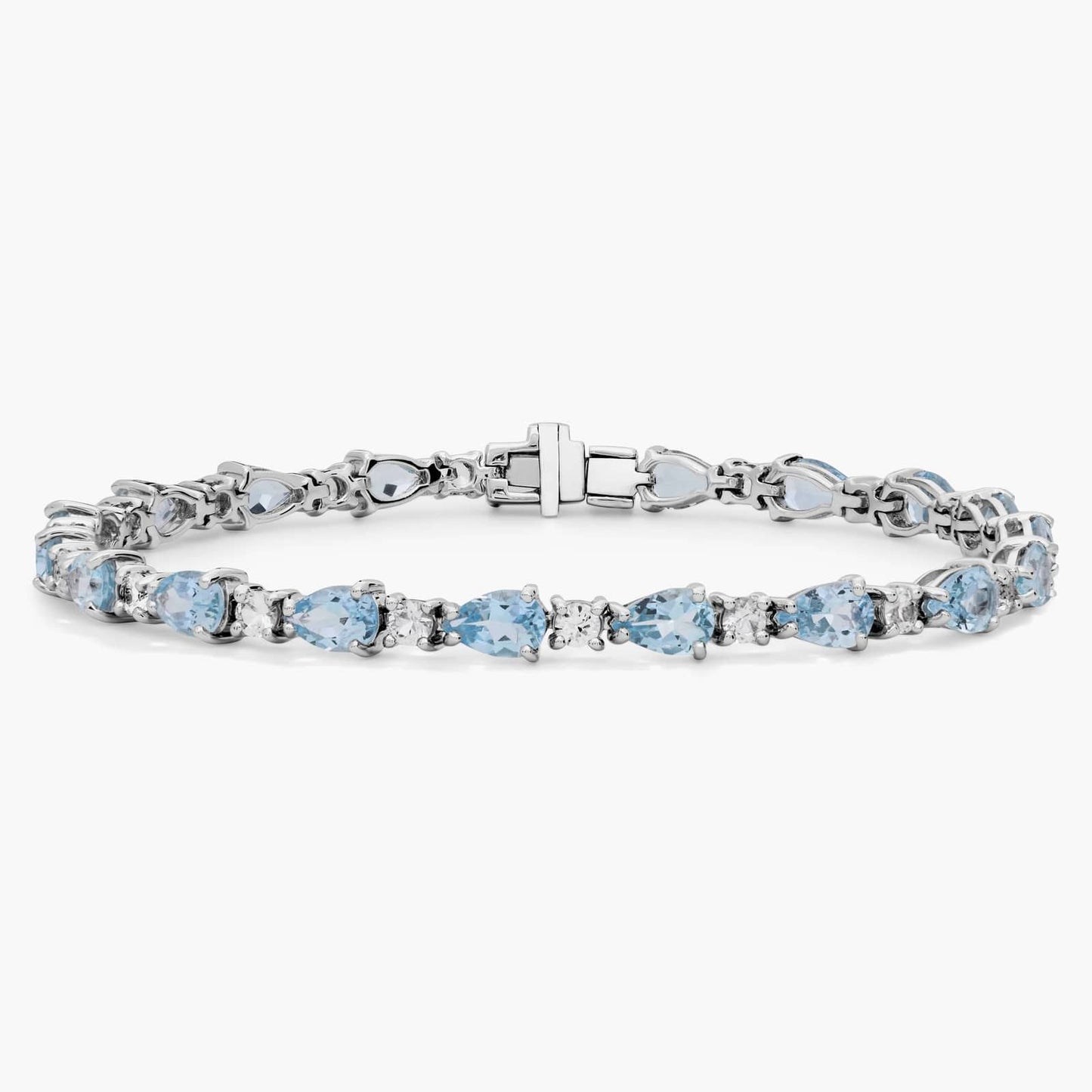 Mixed White Sapphire Bracelet