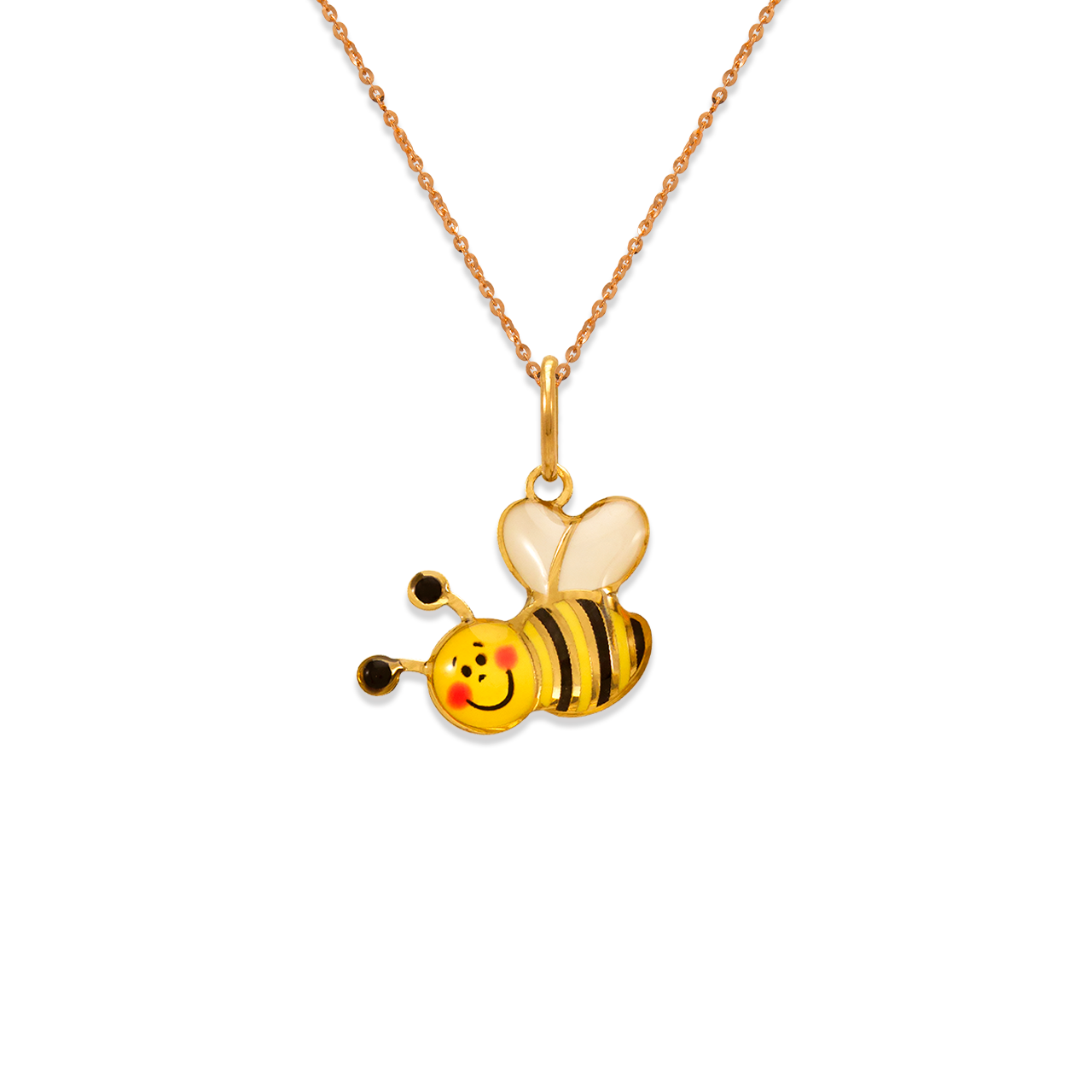 Honey Bee Enamel Pendant