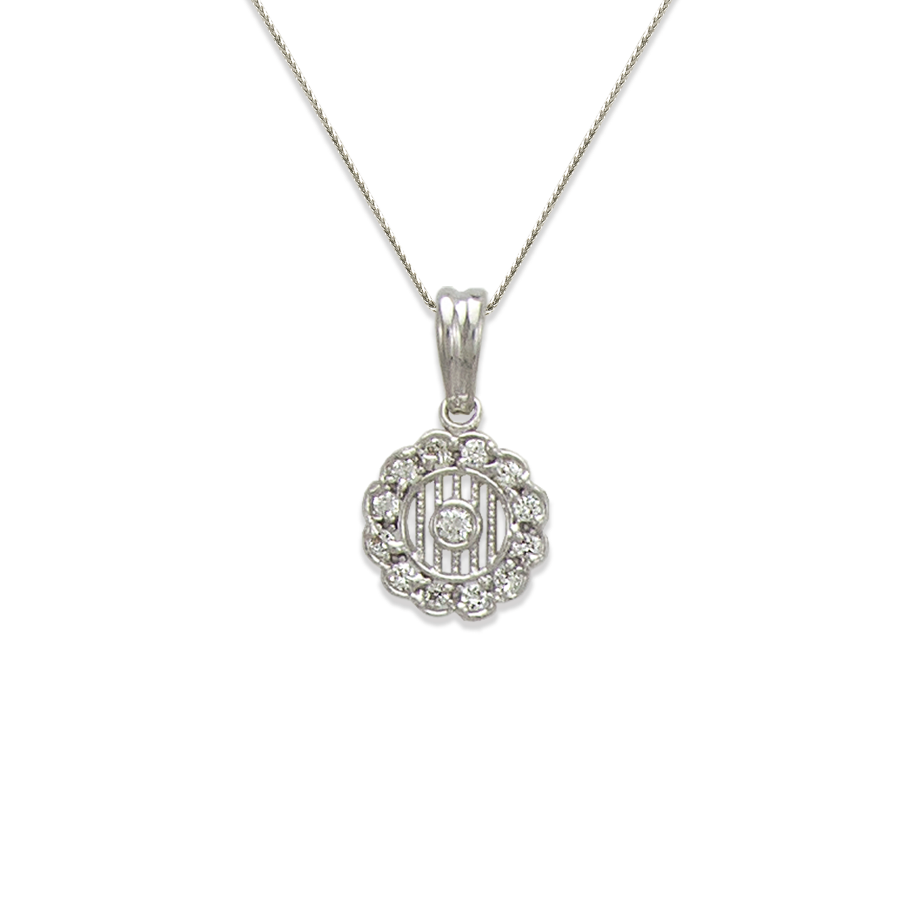 Flower CZ Pendant