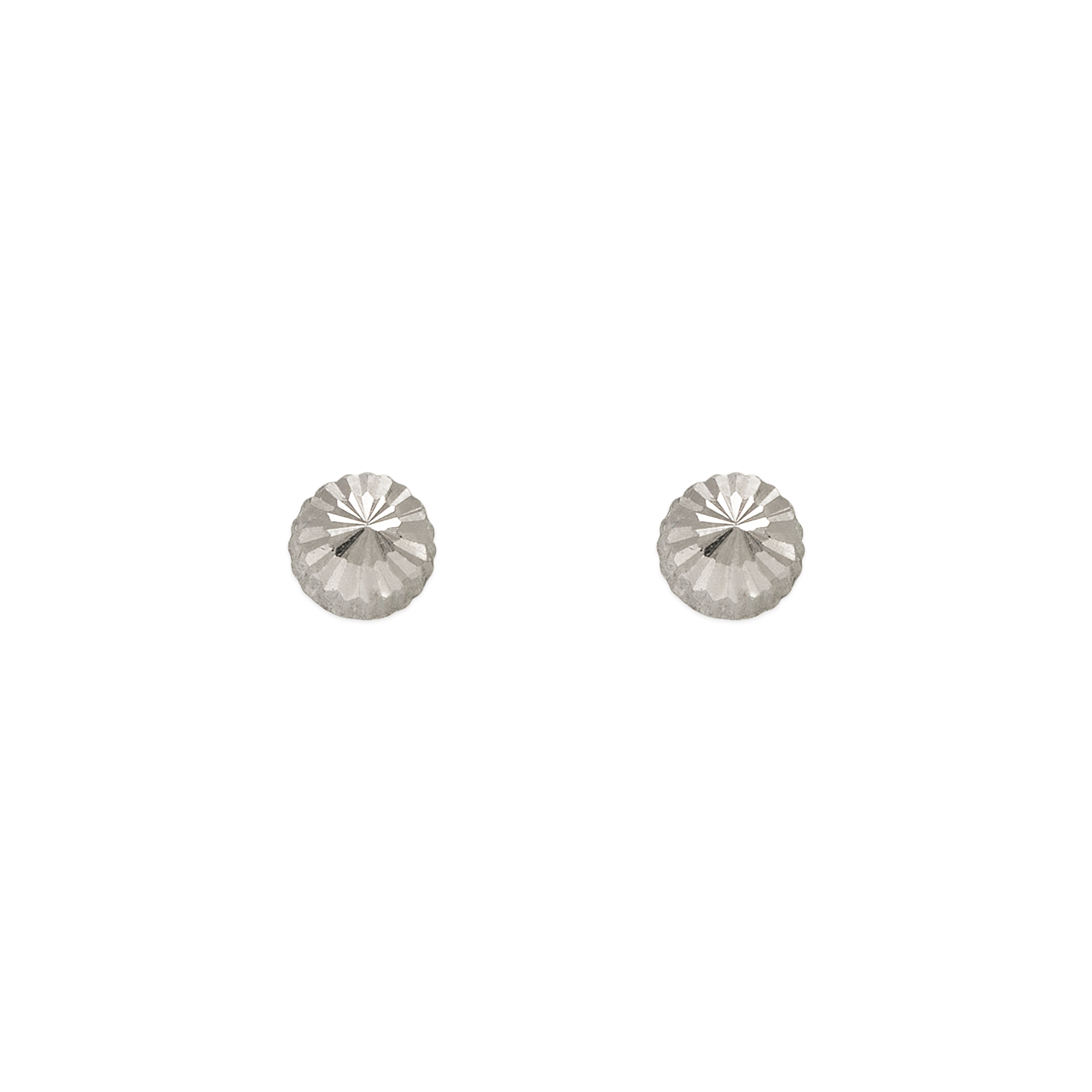 Diamond Cut Stud Earrings