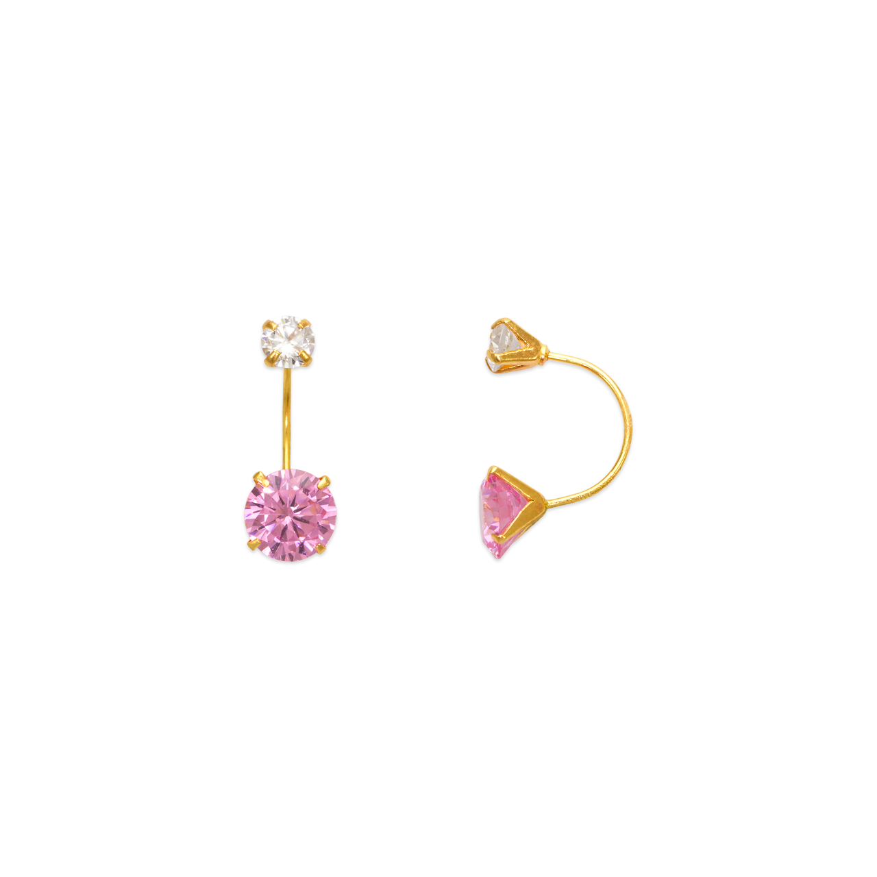 Telephone CZ Stud Earrings