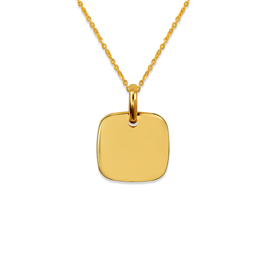 High Polished Square Pendant