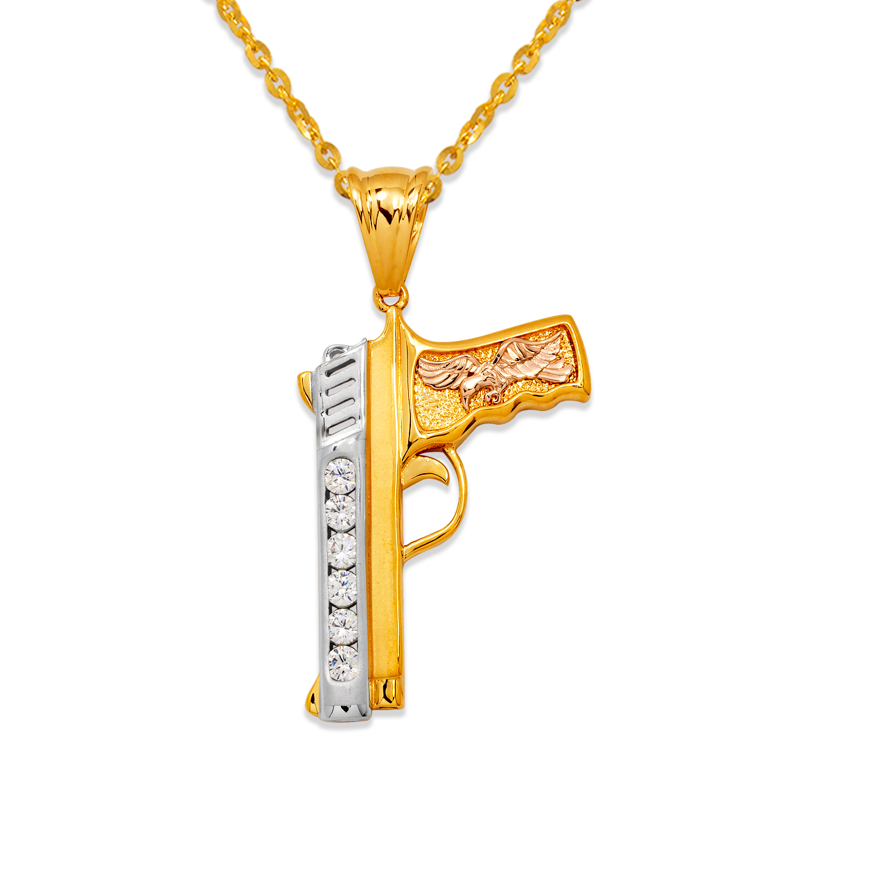 Fancy Handgun CZ Pendant