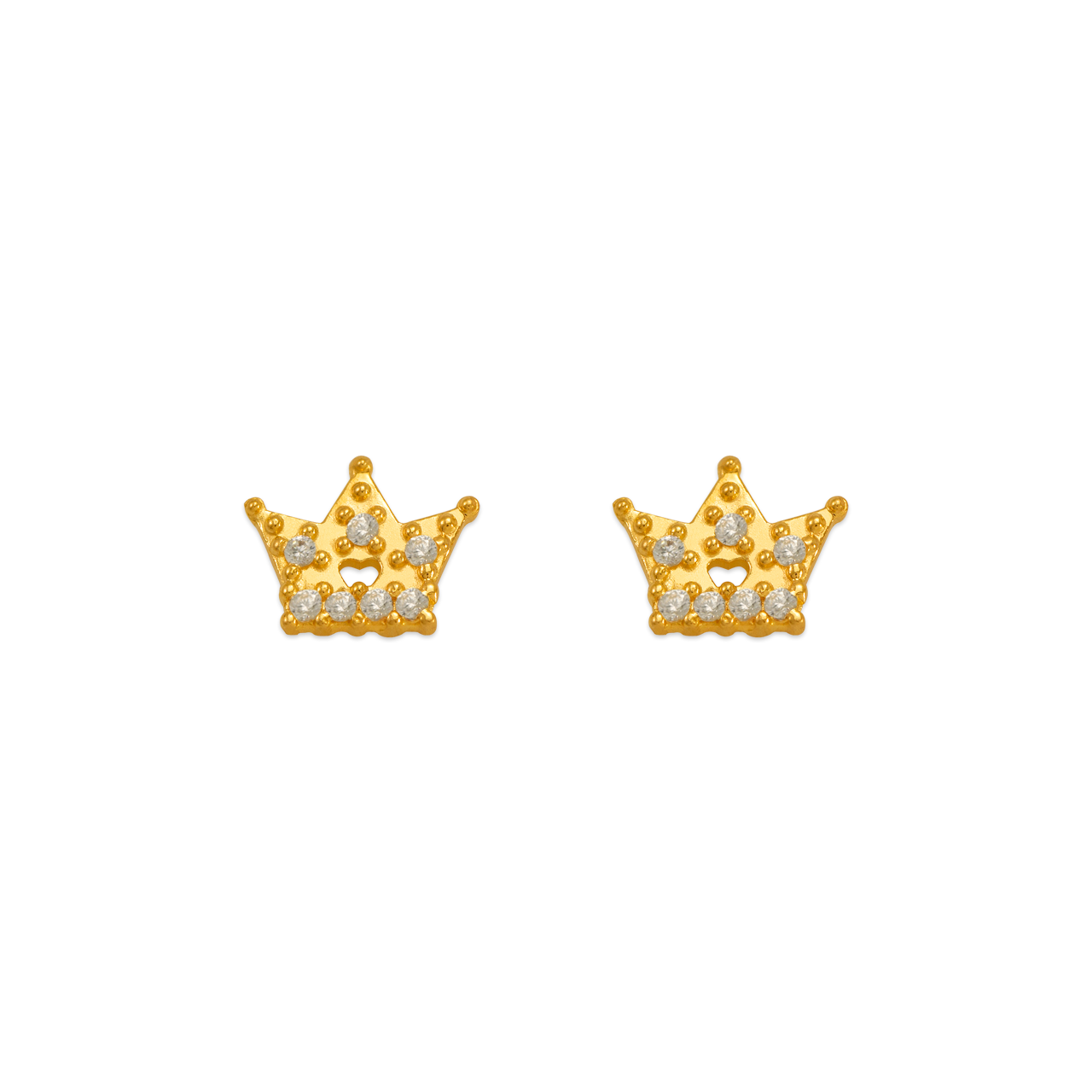 Tiara CZ Stud Earrings