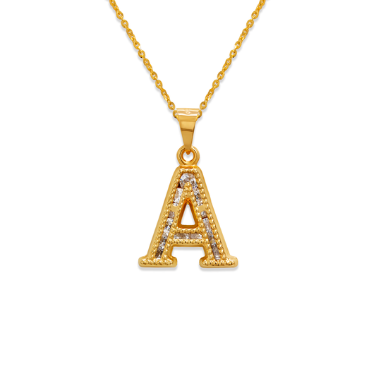 Initial A Pendant