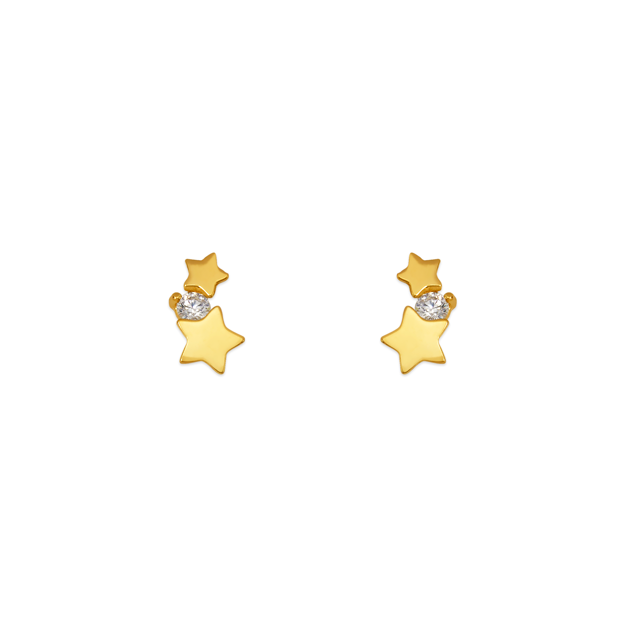 Star CZ Stud Earrings