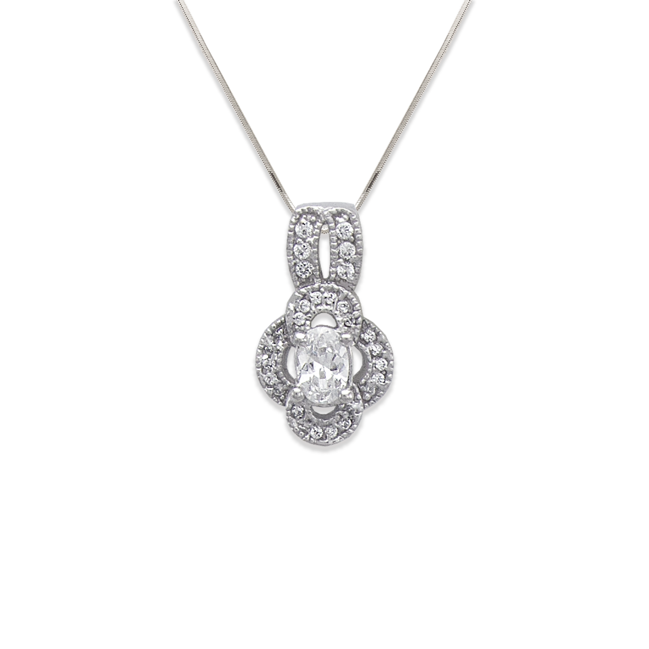 Flower CZ Pendant