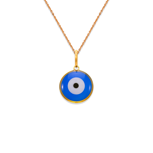 Evil Eye Enamel Pendant