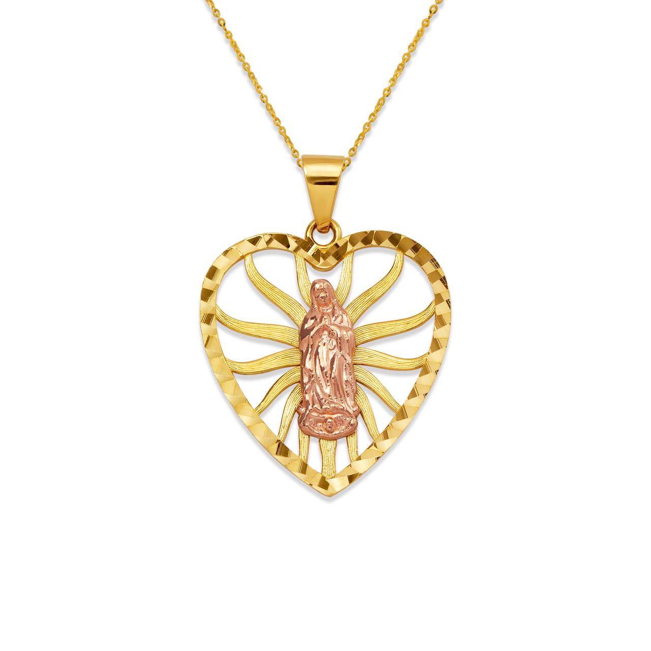 Guadalupe Heart Pendant