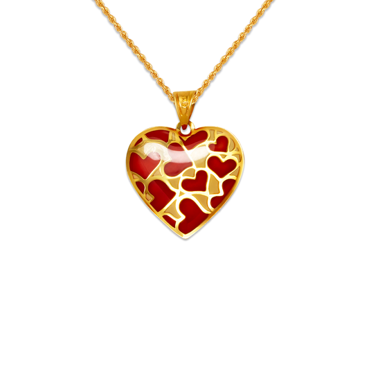 Heart Enamel Pendant