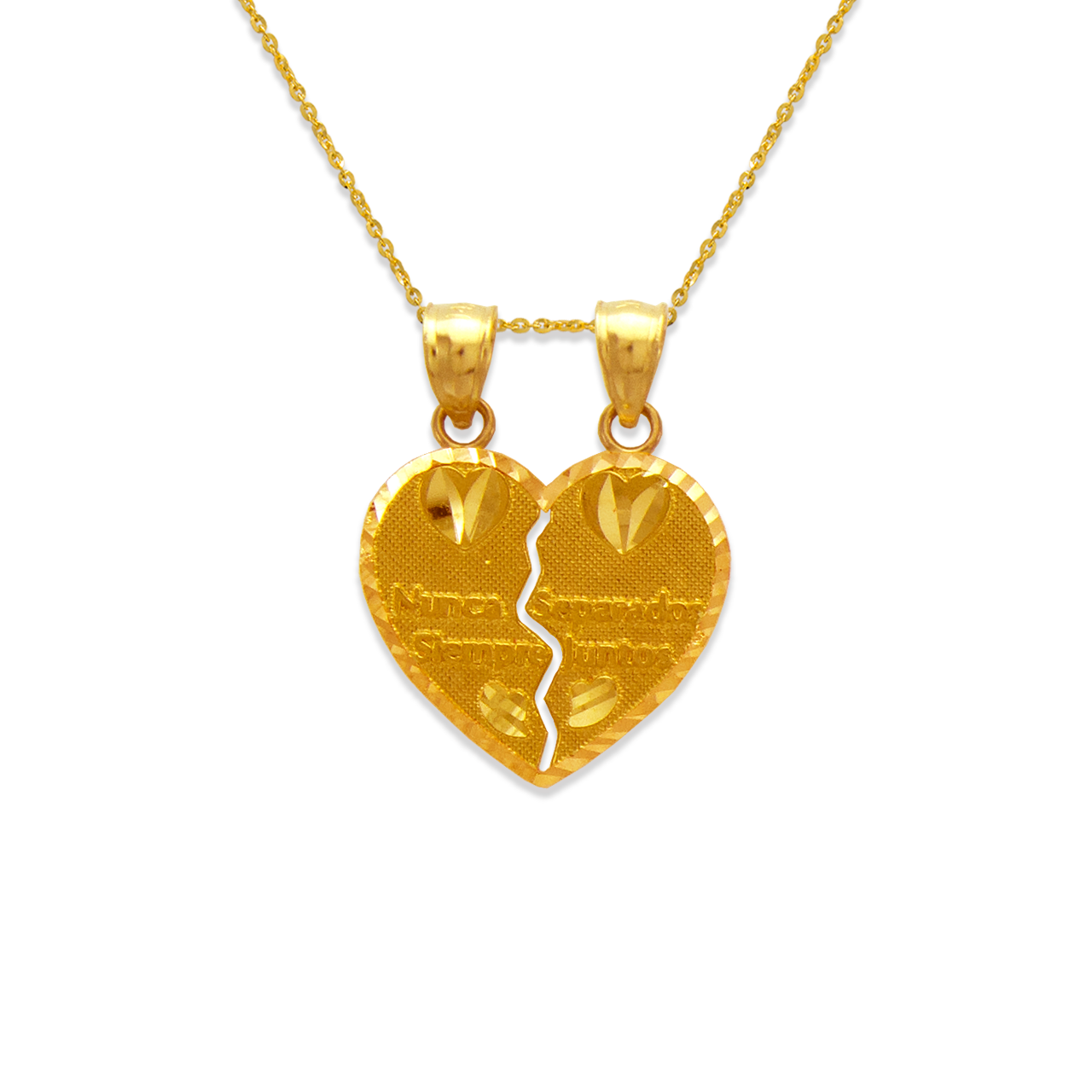 Two-Piece Nunca Separado Heart Pendant