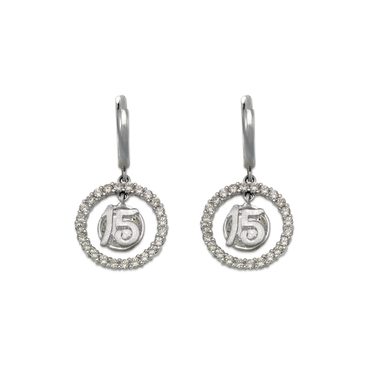 15 Anos Huggie CZ Earrings