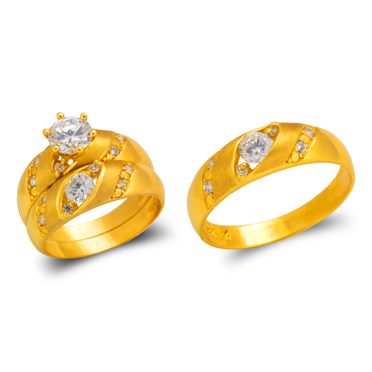 Wedding Trio Ring Set