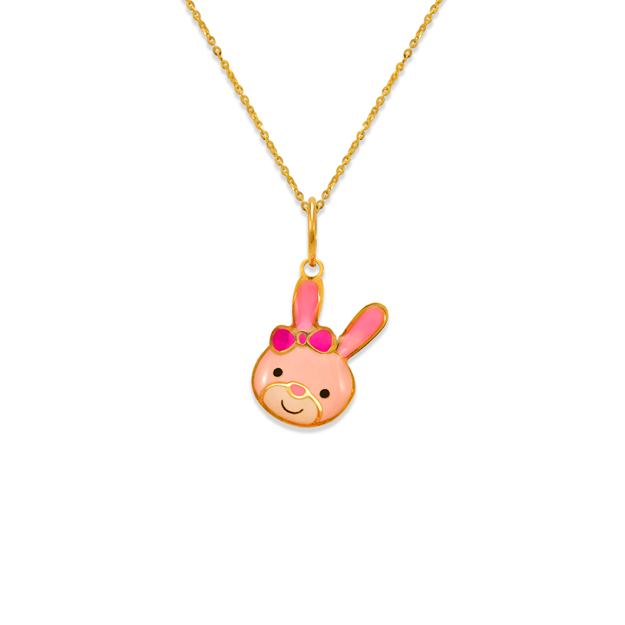 Bunny Enamel Pendant