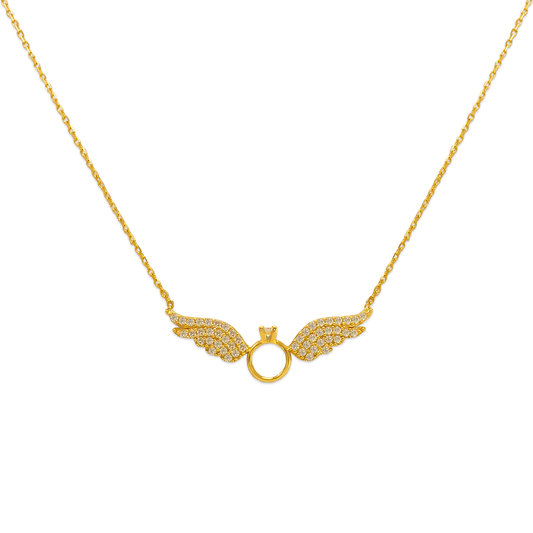 Fancy Wing CZ Necklace