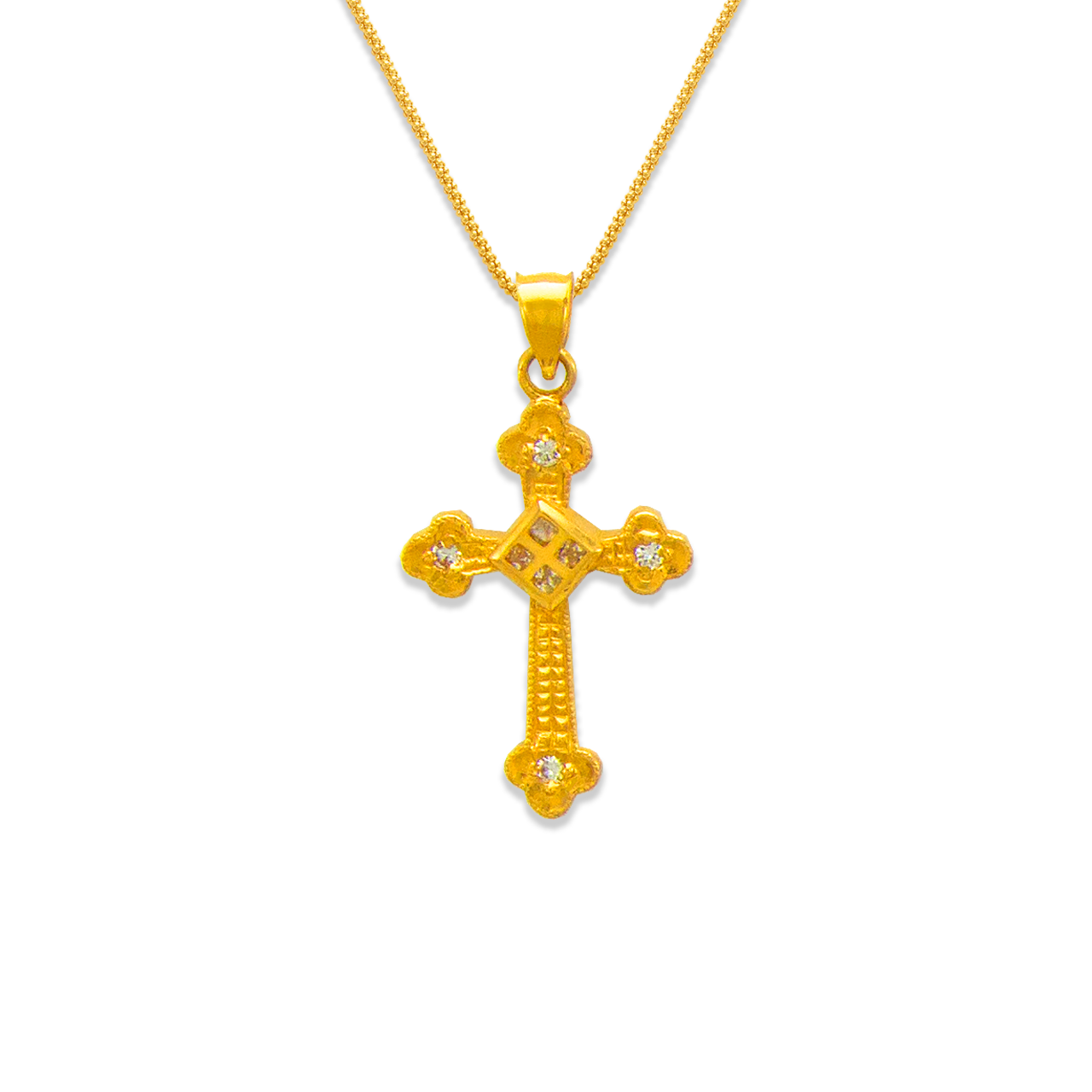 Cross CZ Pendant