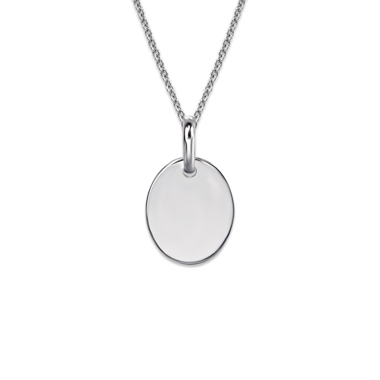 High Polished Oval Pendant