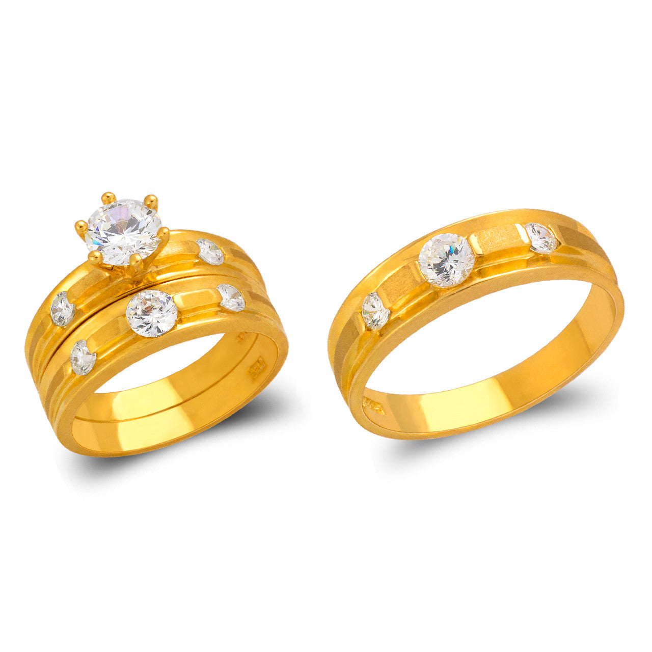 Wedding Trio Ring Set