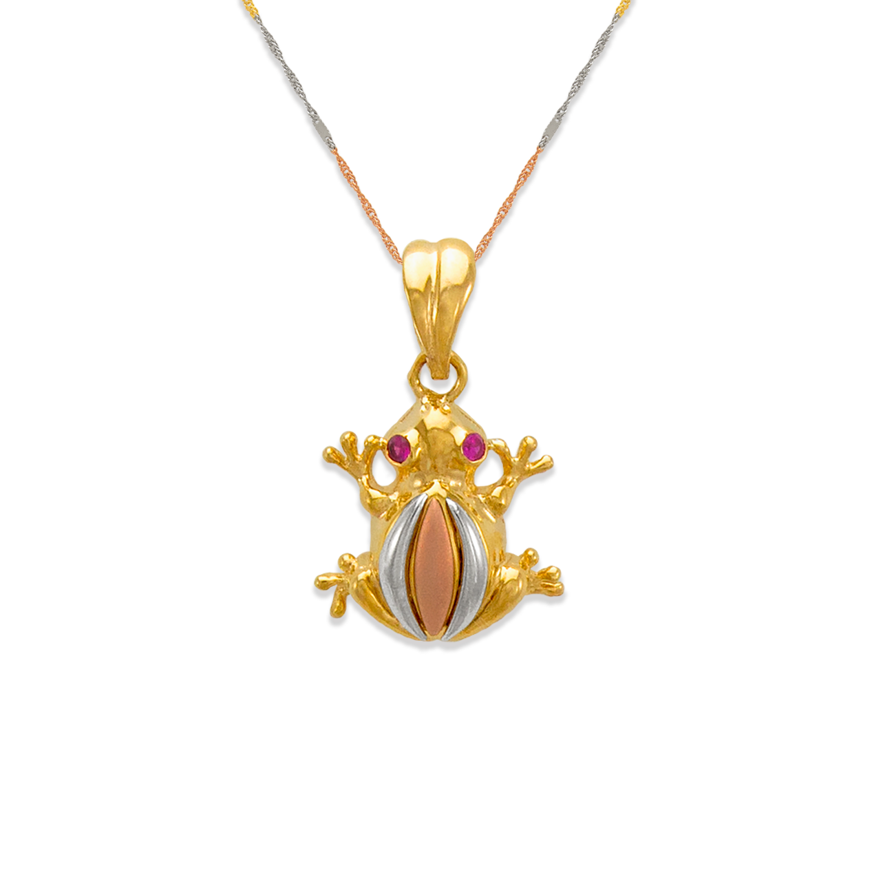 Fancy Frog CZ Pendant