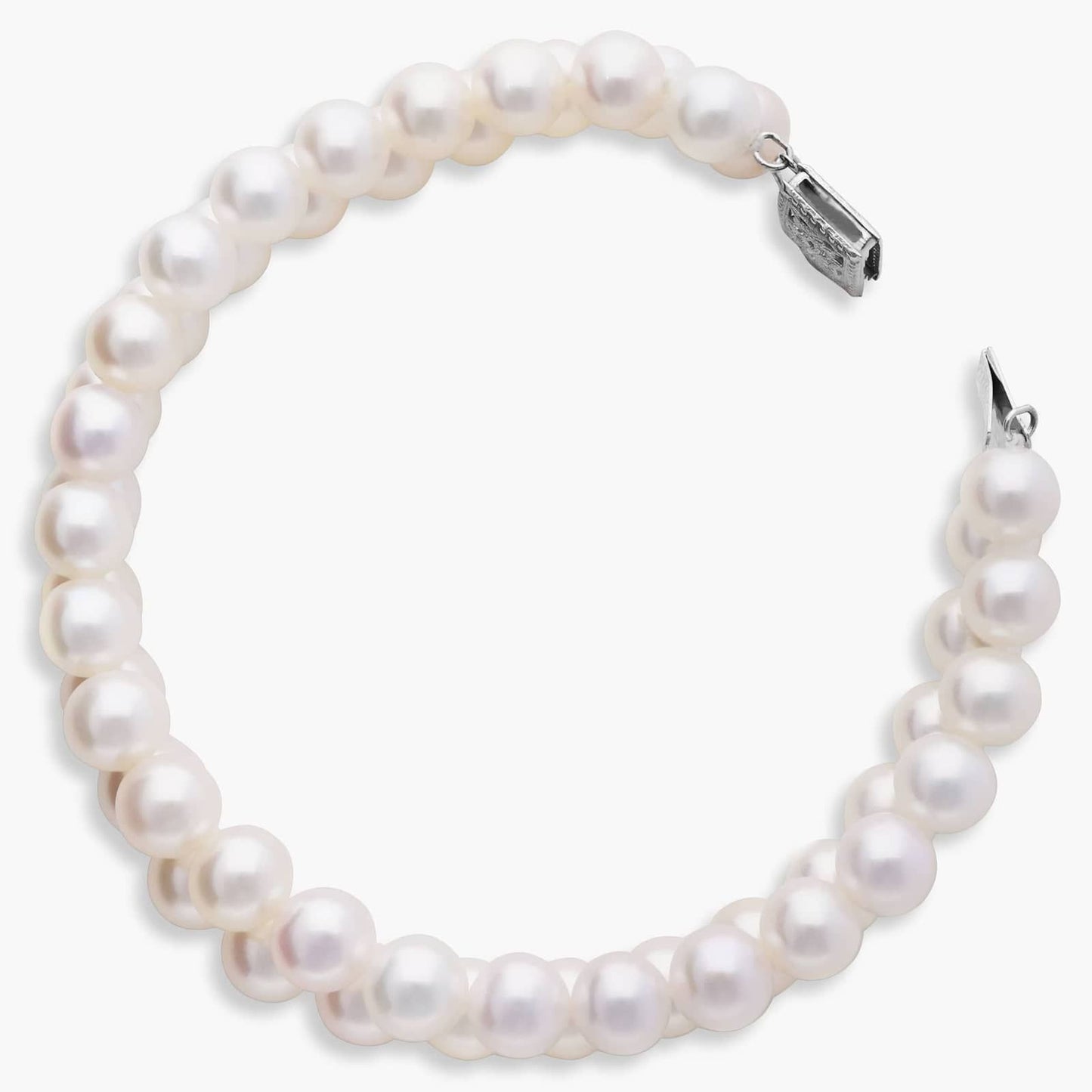 Double-Strand Freshwater Cultured Pearl Bracelet