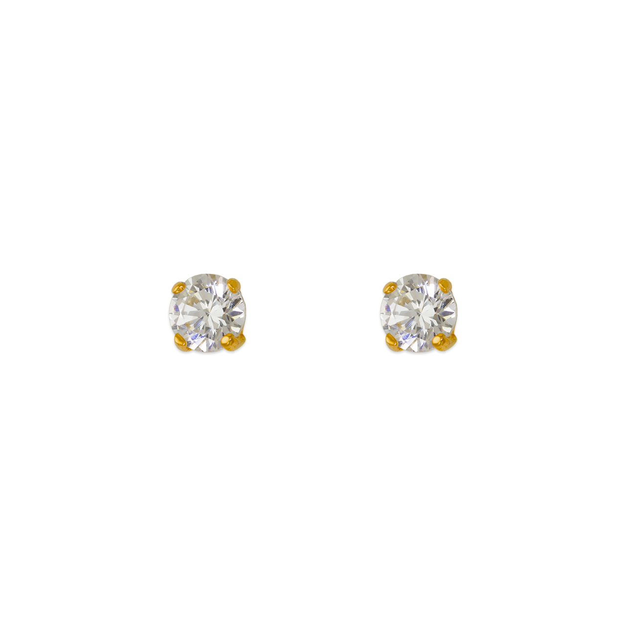 Pushback CZ Stud Earrings