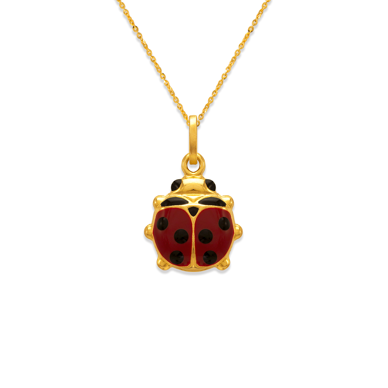 Ladybug Enamel Charm Pendant