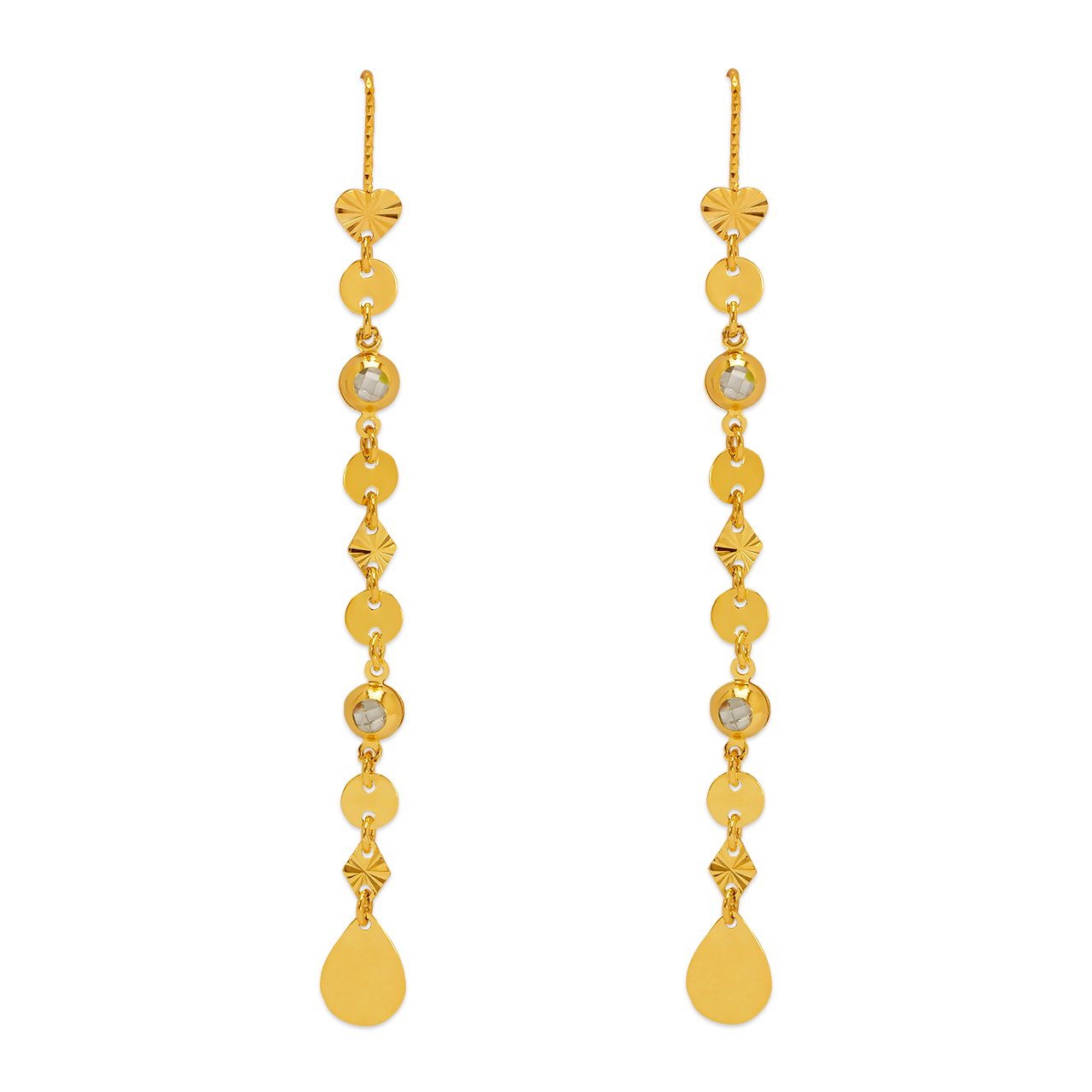 Dangling Threader CZ Earrings