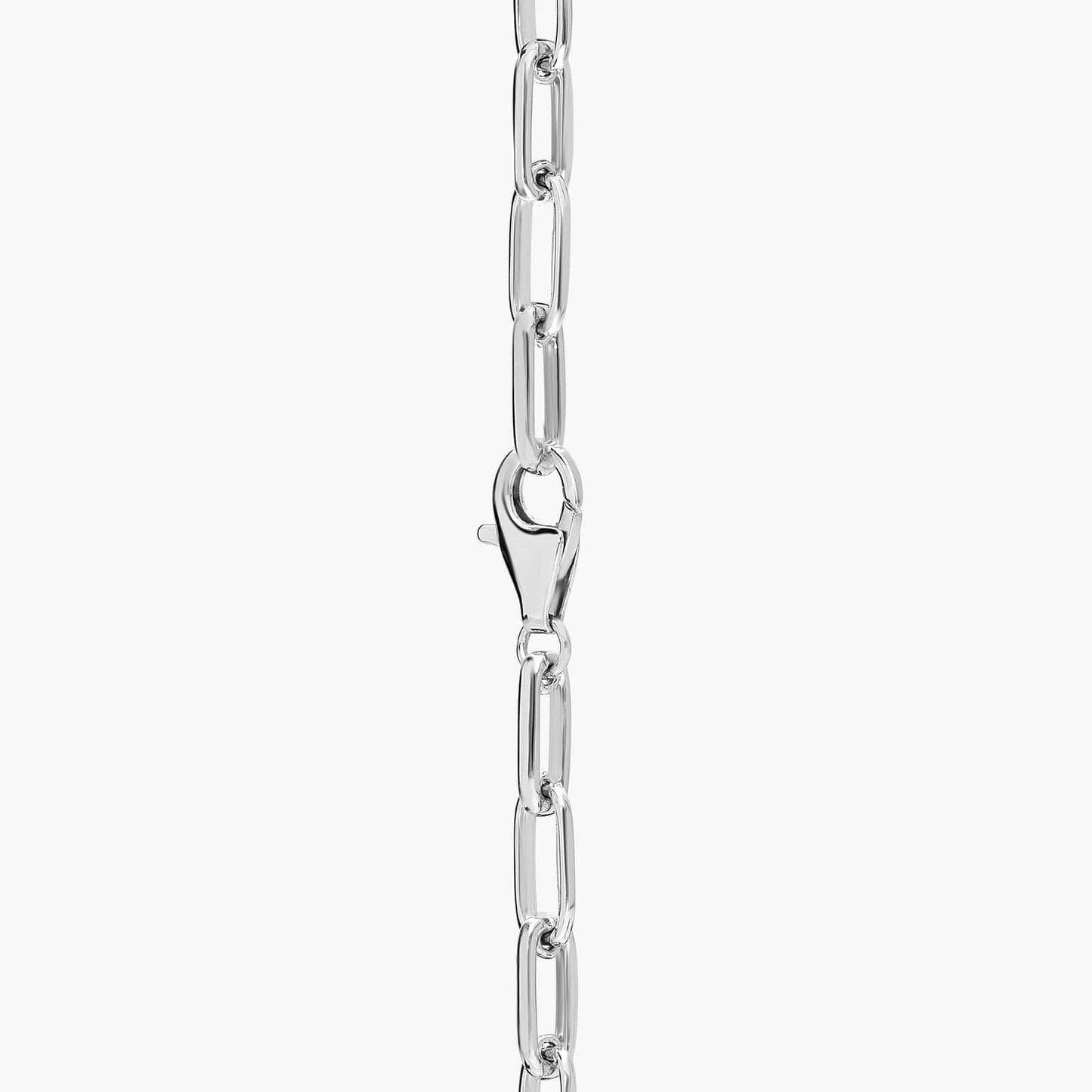 Pavé Diamond Tag Paperclip Bracelet