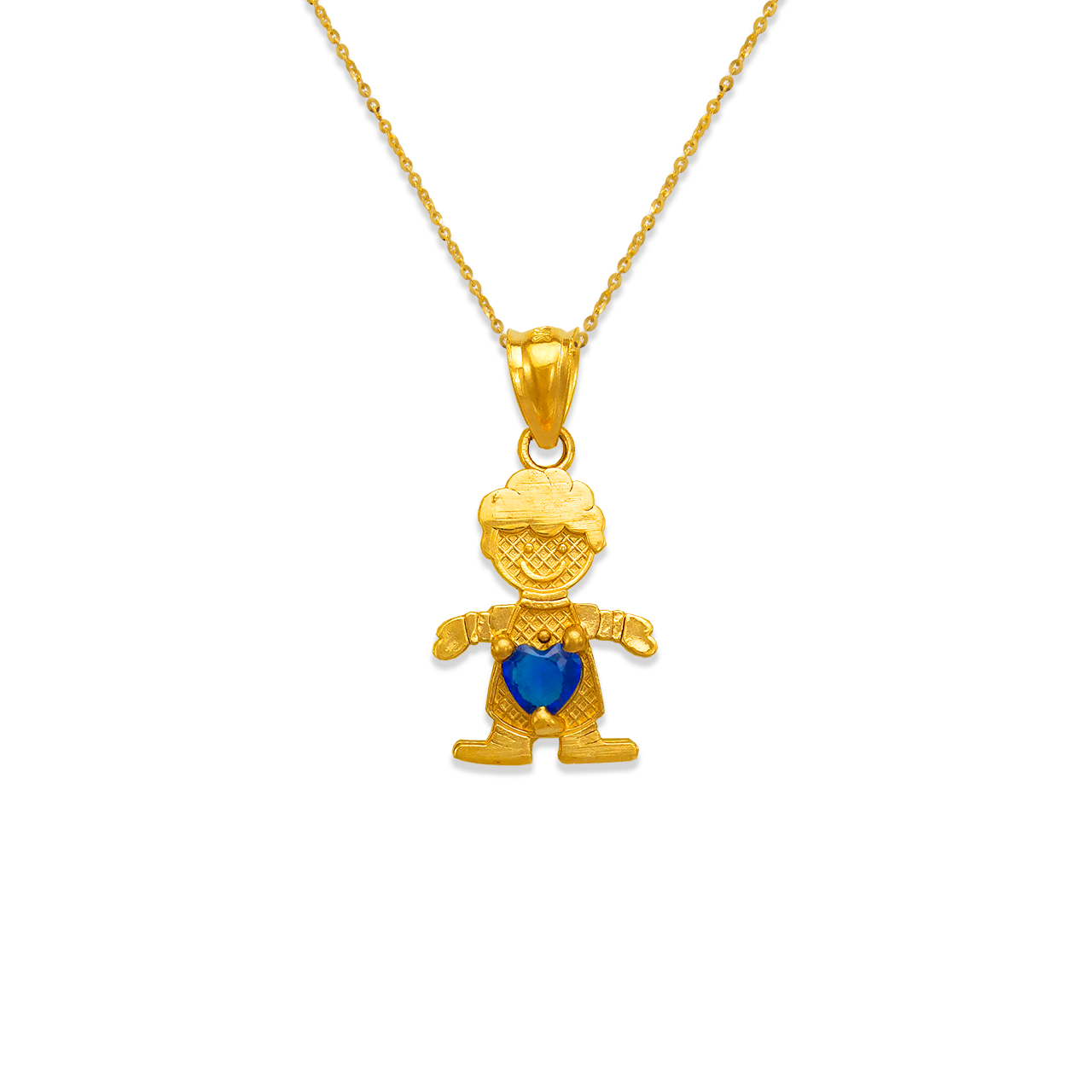 Birthstone Boy CZ Pendant