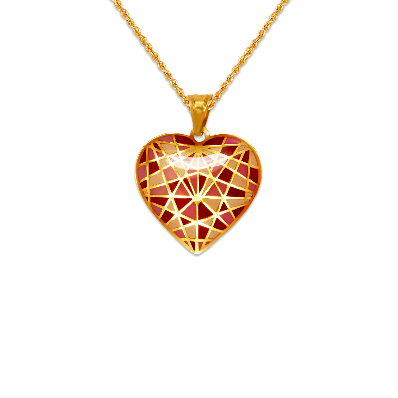 Heart Enamel Pendant