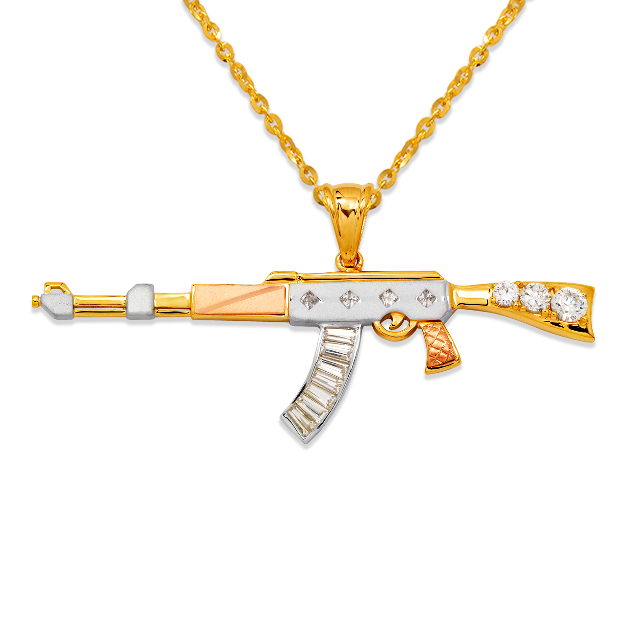 Fancy Rifle CZ Pendant