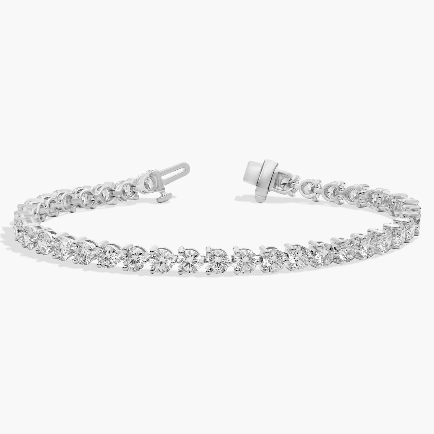 Three Prong Diamond Tennis Bracelet CHECK