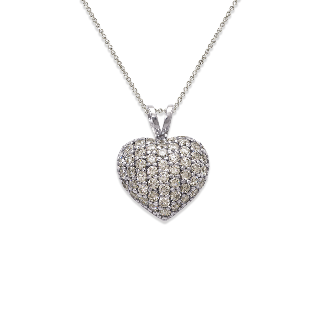 Fancy Heart CZ Pendant