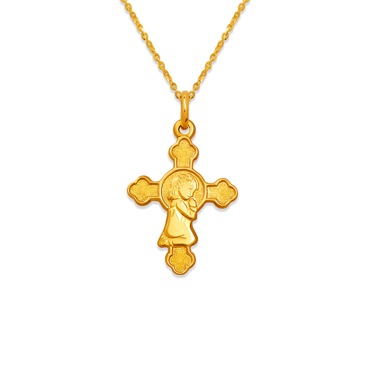 Communion Girl Cross Pendant