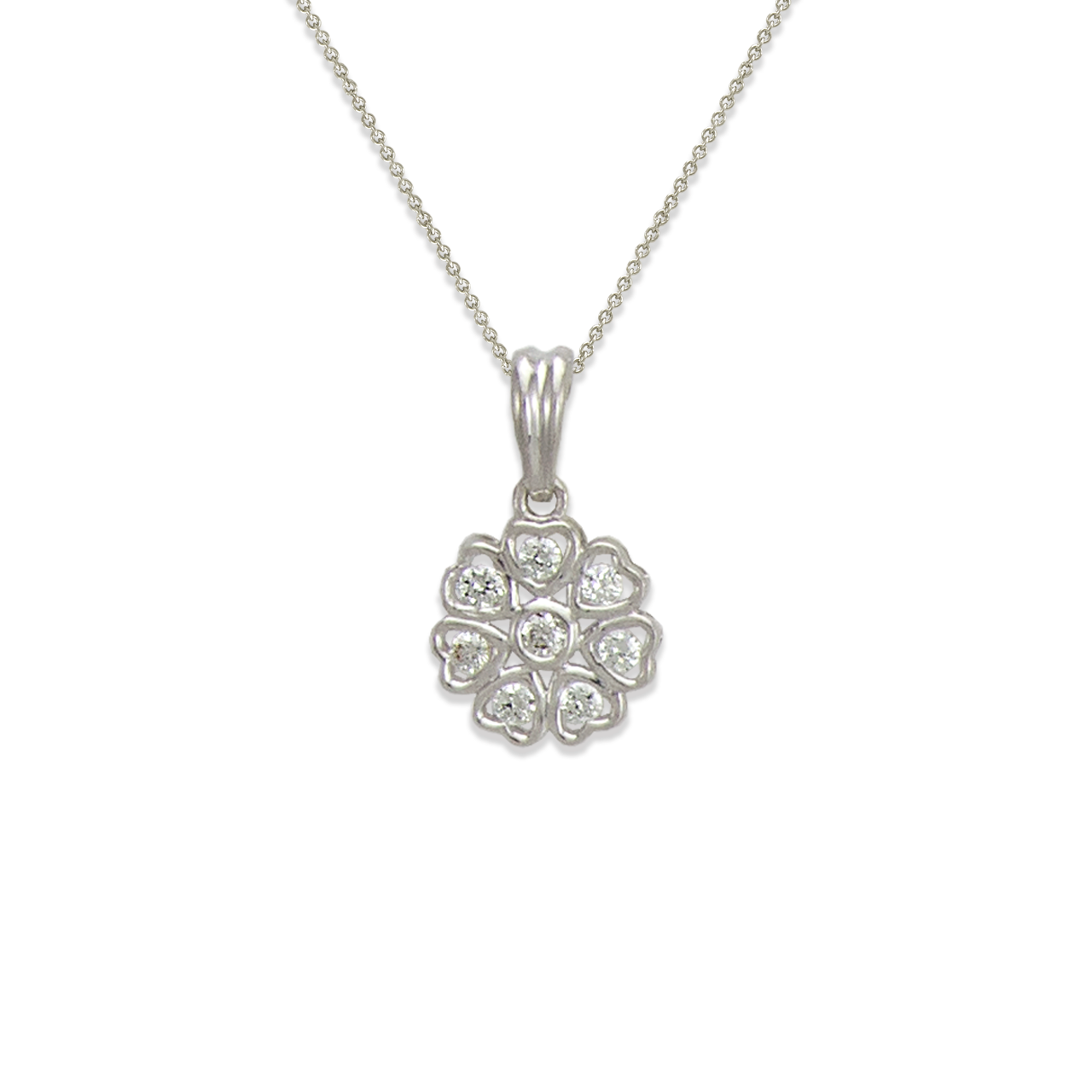 Flower CZ Pendant