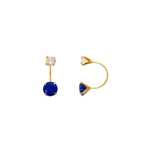 Telephone CZ Stud Earrings